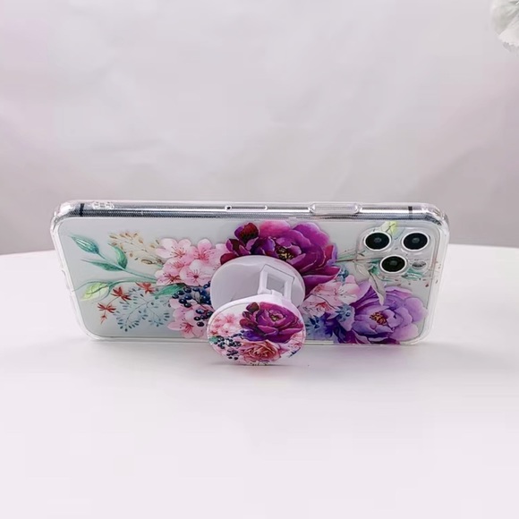 Floral iPhone 13 case with Popsocket! - Picture 2 of 4